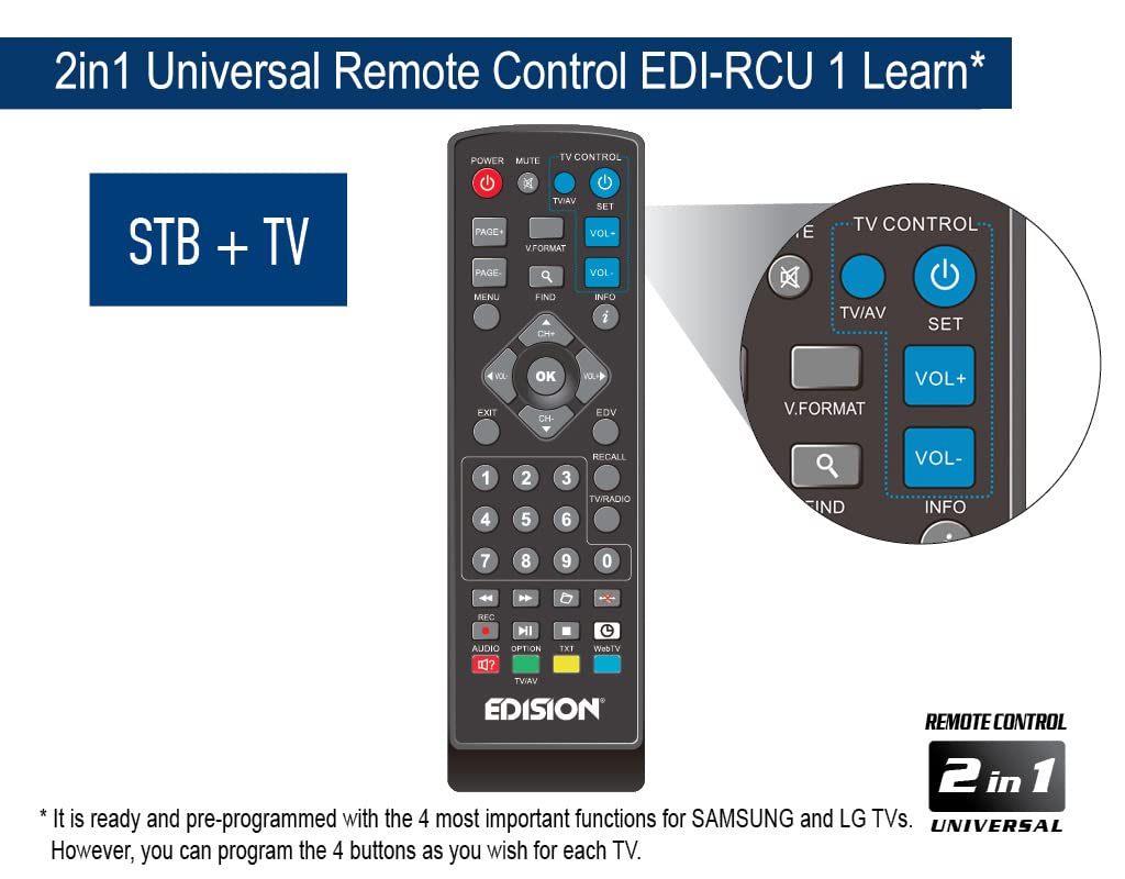 edision-edi-rcu-1-learn-universal-fernbedienung-2in1-tv-receiver image 3