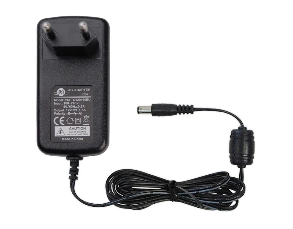edision-netzteil-12v-1-5a-2pin-eu-universal-ersatz-netzteil image 1