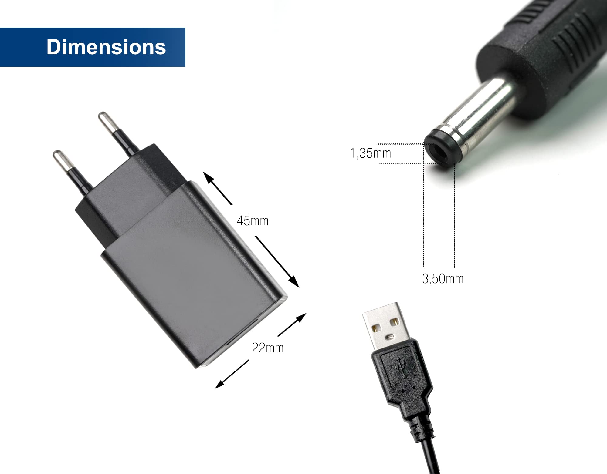 edision-netzteil-2in1-usb-type-5v-1-0a-2pin-eu-universal-schwarz image 3