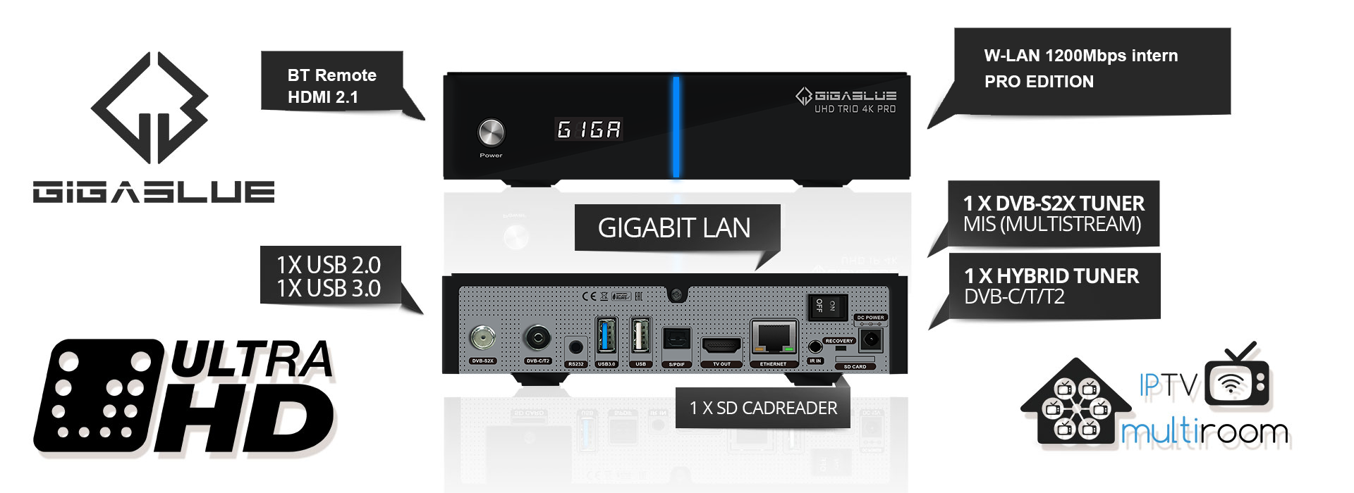 gigablue-uhd-trio-4k-pro-combo-receiver-dvb-s2x-dvb-c-t2-wlan image 5