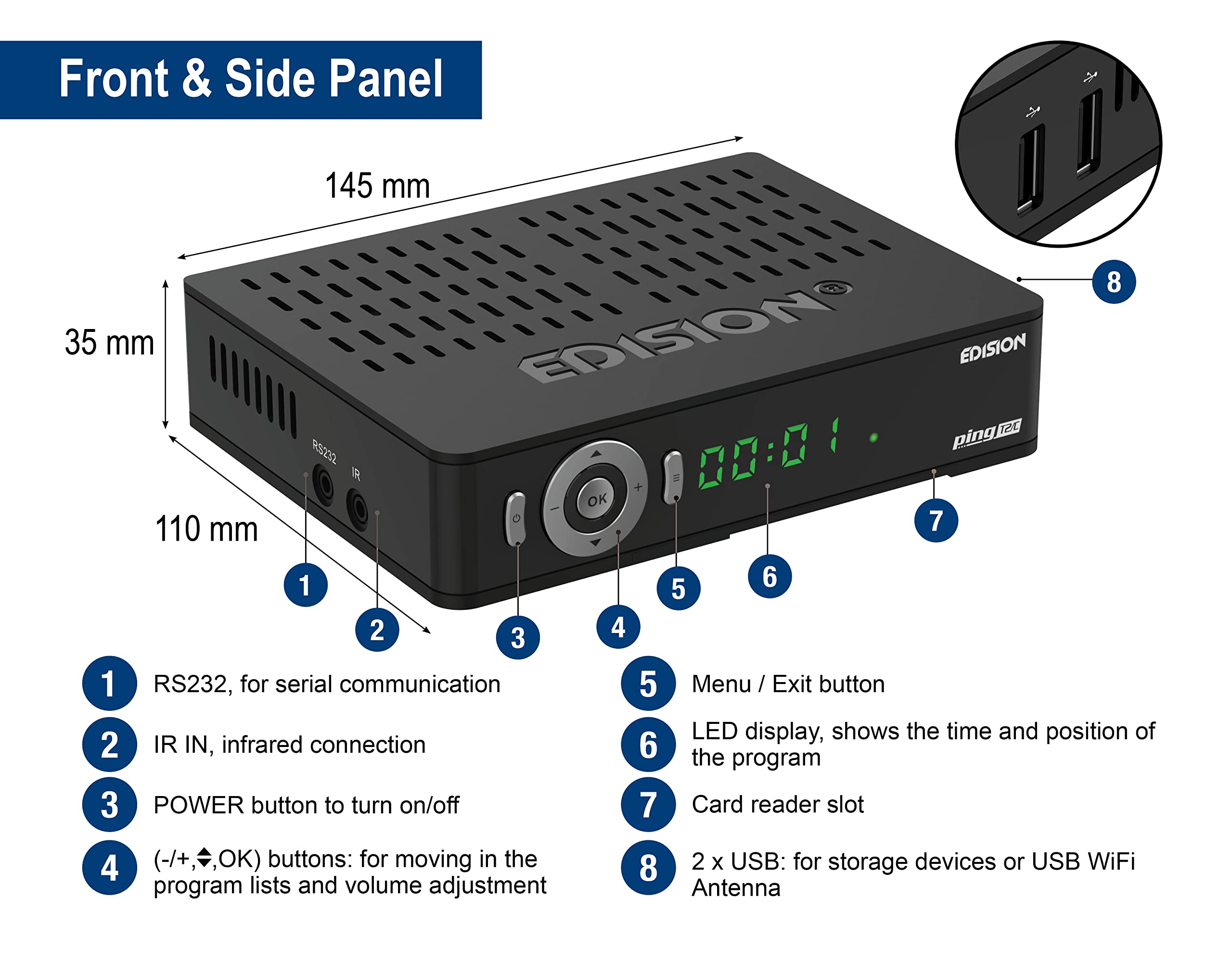edision-ping-t2-c-dvb-t2-c-receiver-h-265-mit-kartenleser-und-lan image 3