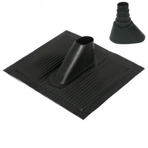gigablue-dachpfanne-alu-schwarz-mit-gummimanschette-mastdurchf-hrung image 1