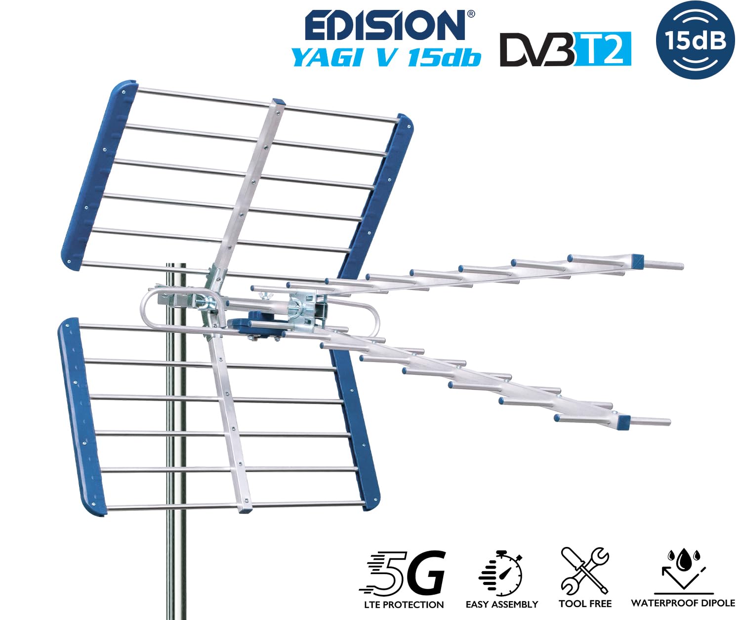 edision-yagi-v-15db-au-enantenne-terrestrisch-uhf-21-48-mit-5g-lte-filter image 2
