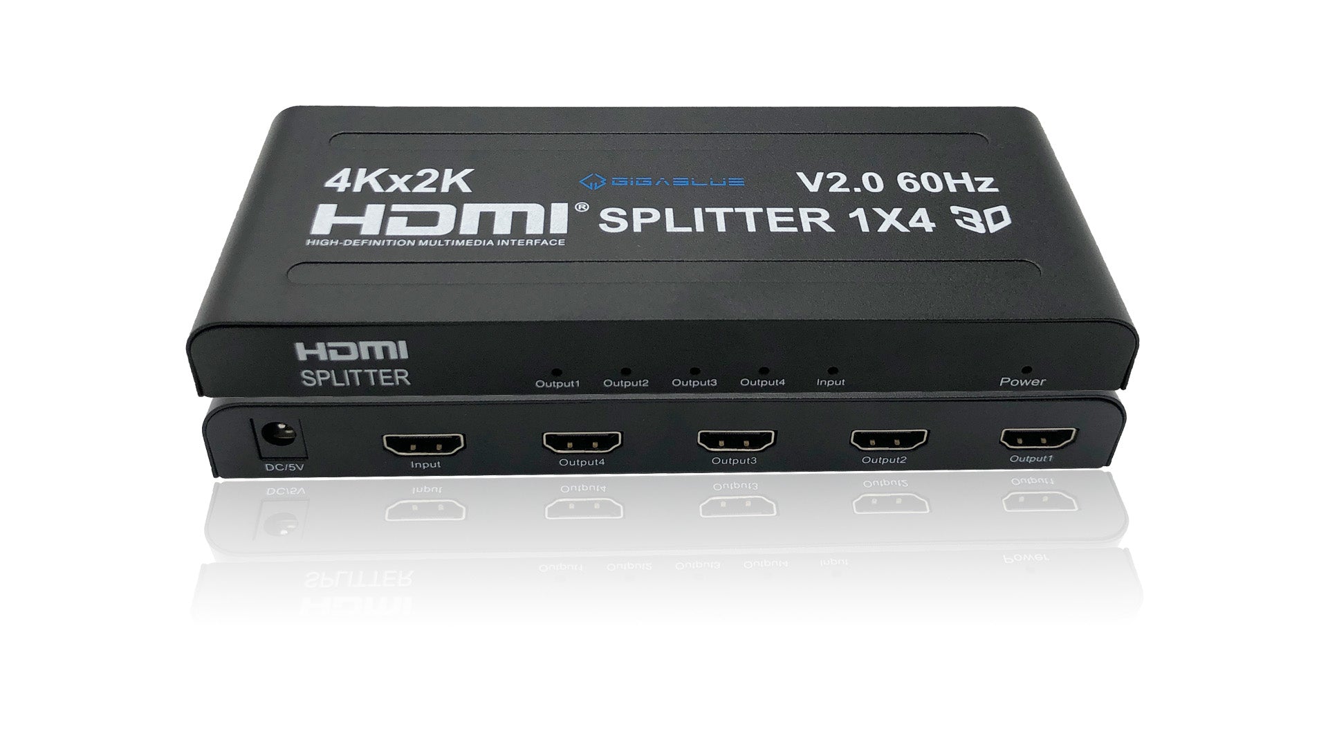 gigablue-ultra-4k-hdmi-2-0-hdr-splitter-1x4-60hz-hdcp-2-2-metall image 2