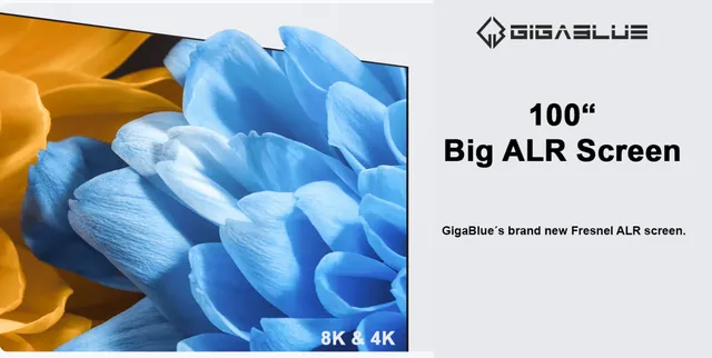 gigablue-aura-pro-100-zoll-8k-4k-alr-fresnel-festrahmen-projektionsleinwand image 1