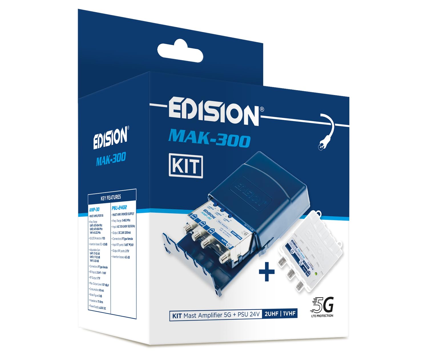 edision-mak-300-kit-mastverst-rker-2x-uhf-vhf-fm-mit-5g-lte-filter-24v-netzteil image 7