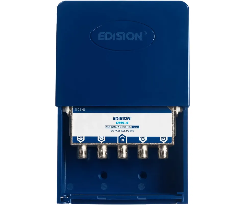 edision-oms-4-sat-verteiler-4-fach-mast-outdoor-5-2400-mhz image 1