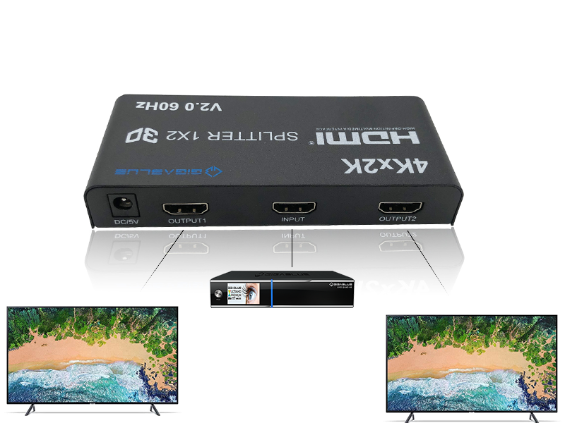 gigablue-ultra-4k-hdmi-2-0-hdr-splitter-1in-2out-4k-60hz image 1
