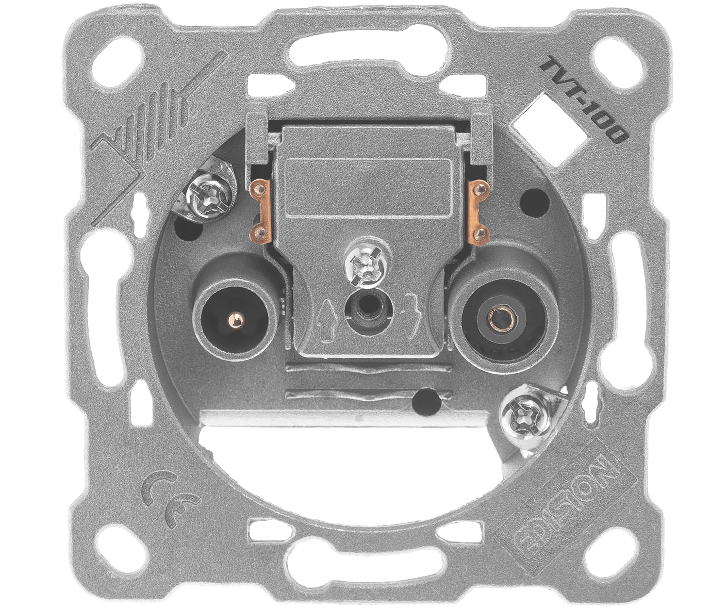 edision-tvt-100-universal-antennendose-durchgangsdose-tv-r-2-loch image 2