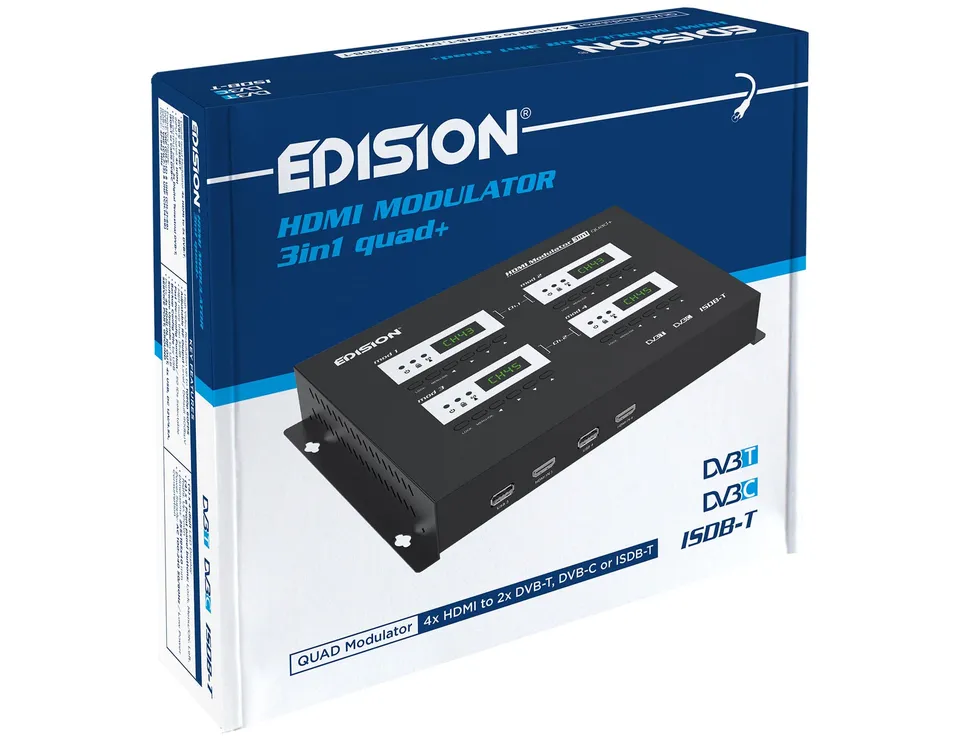 edision-hdmi-modulator-3in1-quad-4x-hdmi-auf-dvb-t-dvb-c-isdb-t-full-hd image 1
