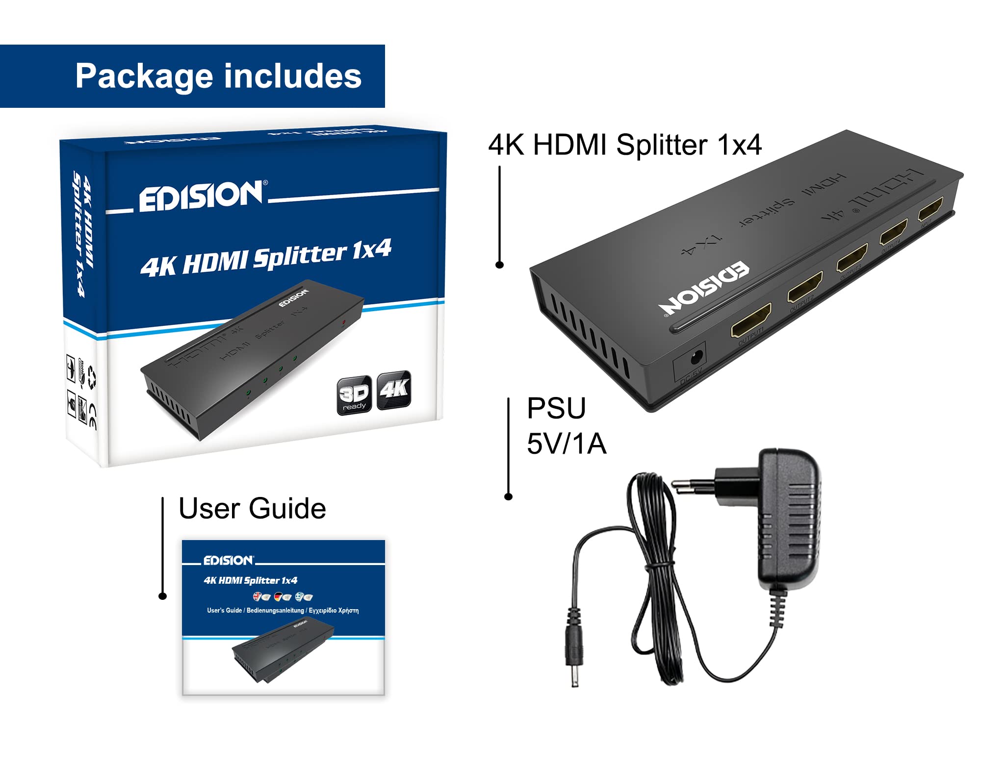 edision-4k-hdmi-splitter-1x8-verteiler-ultra-hd-2160p-cec-hdcp-3d-ready image 6