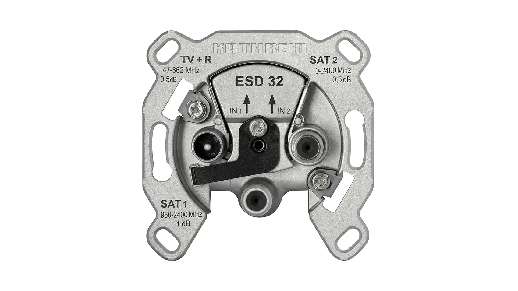 kathrein-esd-32-antennensteckdose-3-loch-sat-tv-radio-enddose image 1