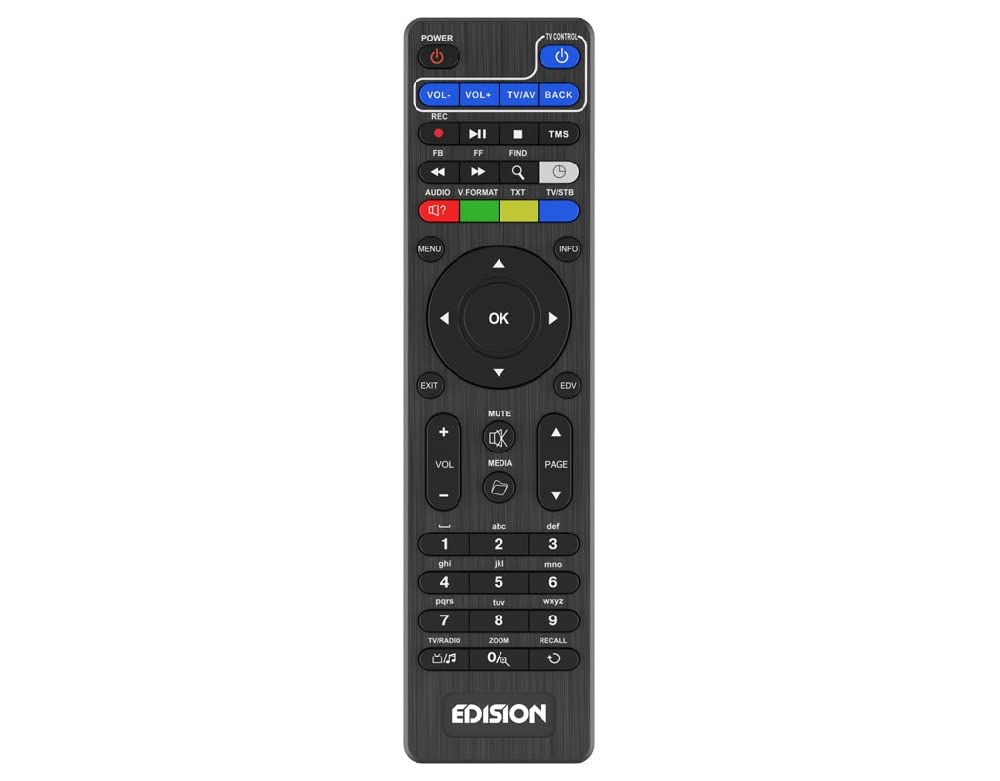 edision-edi-rcu-2-learn-slim-universal-fernbedienung-2in1-f-r-receiver-tv image 1