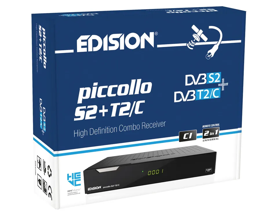 edision-piccollo-s2-t2-c-combo-hd-receiver-h-265-dvb-s2-dvb-t2-dvb-c image 1