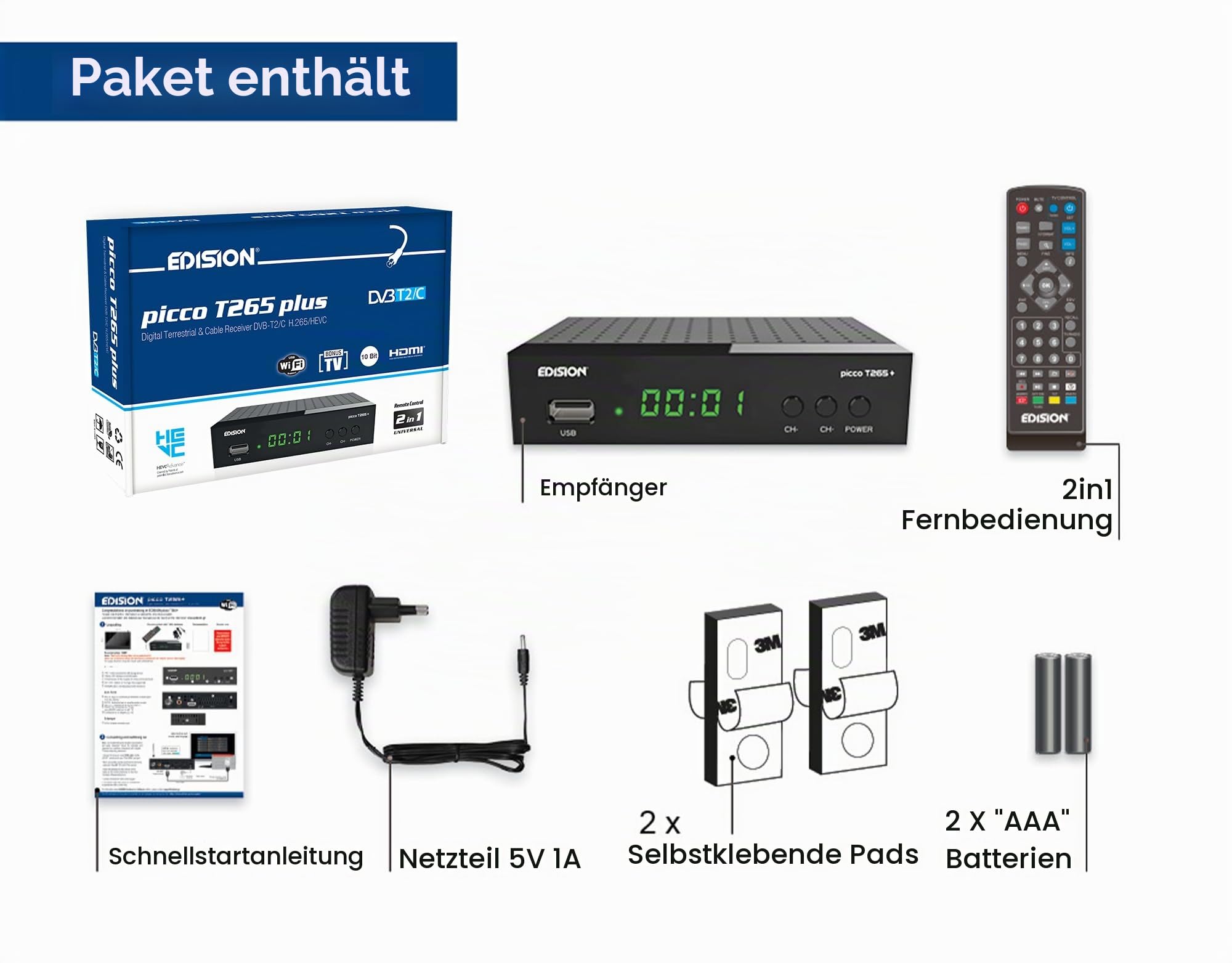 edision-picco-t265-plus-dvb-t2-c-kabel-receiver-h-265-full-hd-mit-2in1-fernbedie image 6