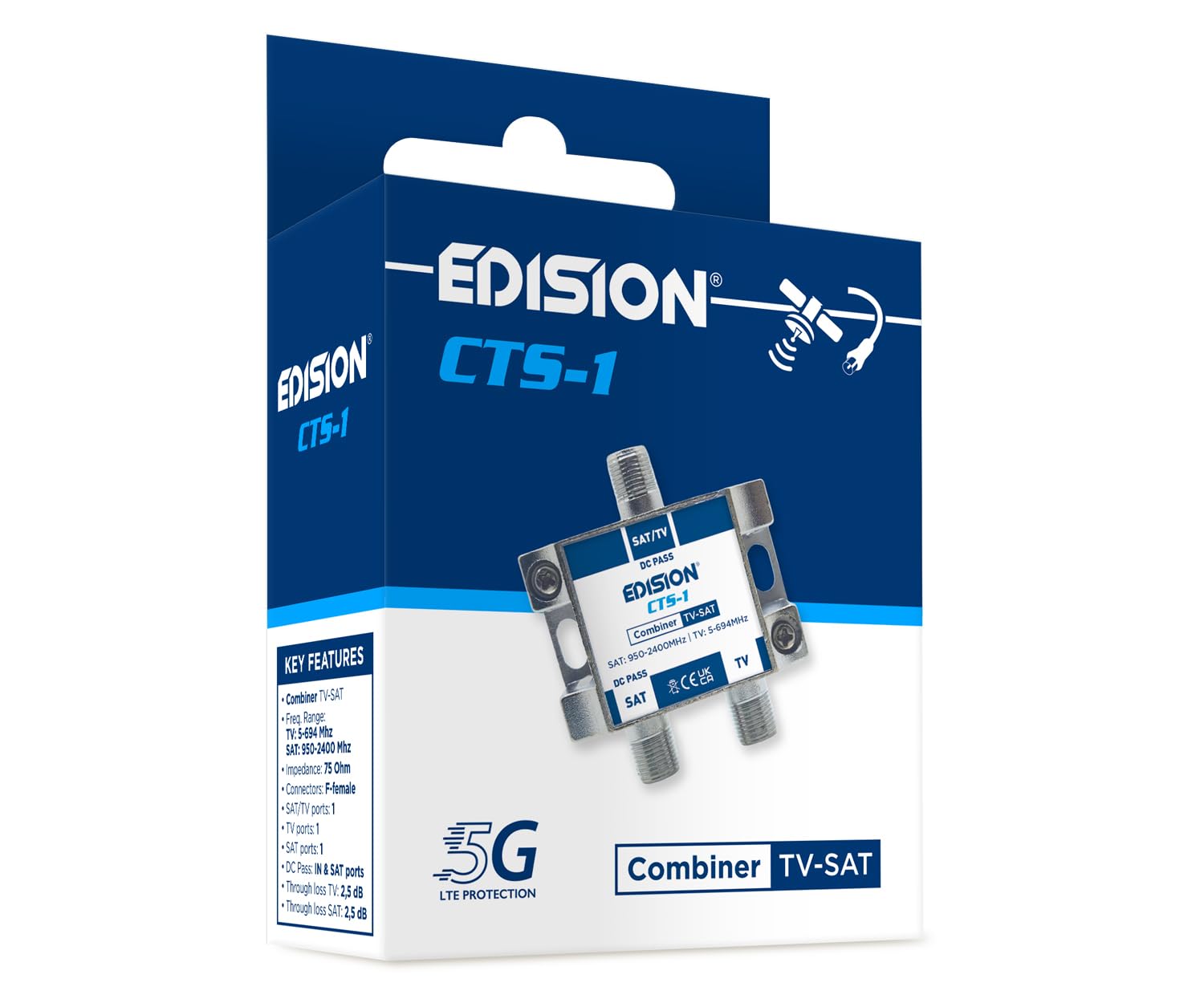 edision-cts-1-einschleuseweiche-sat-terrestrisch-dvb-s2-dvb-t2-mit-5g-lte-filter image 5