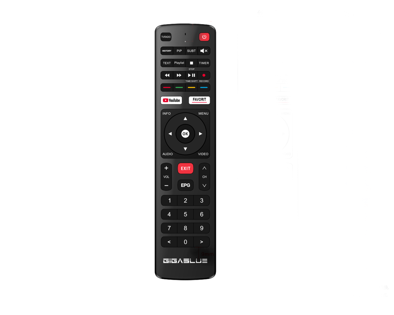 gigablue-rcu-universal-fernbedienung-4k-pro-bt-bluetooth-ersatzfernbedienung image 1