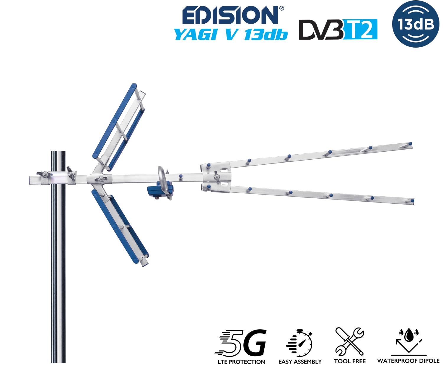 edision-yagi-v-13db-uhf-au-enantenne-terrestrisch-21-48-mit-5g-lte-filter image 3