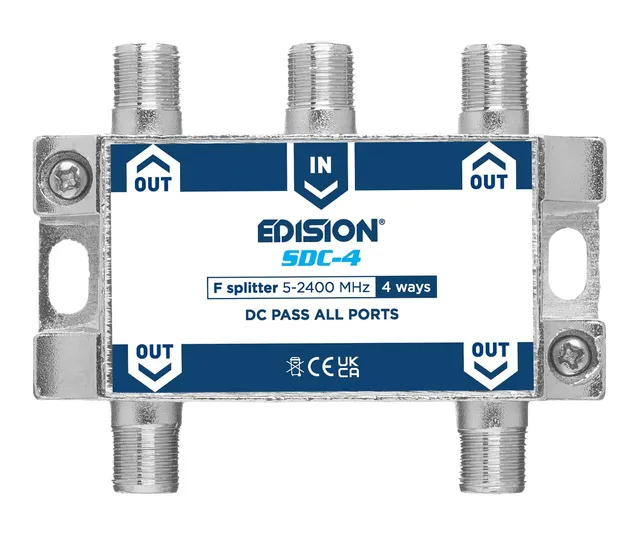 edision-sdc-4-sat-verteiler-4-fach-splitter-5-2400-mhz-unicable image 1