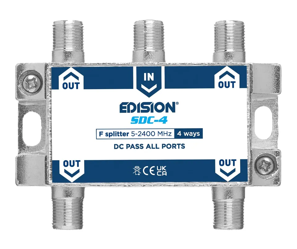 edision-sdc-4-sat-verteiler-4-fach-splitter-5-2400-mhz-unicable image 1